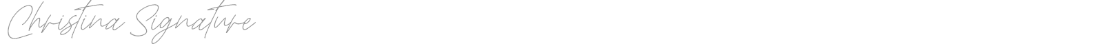 Christina Signature font preview